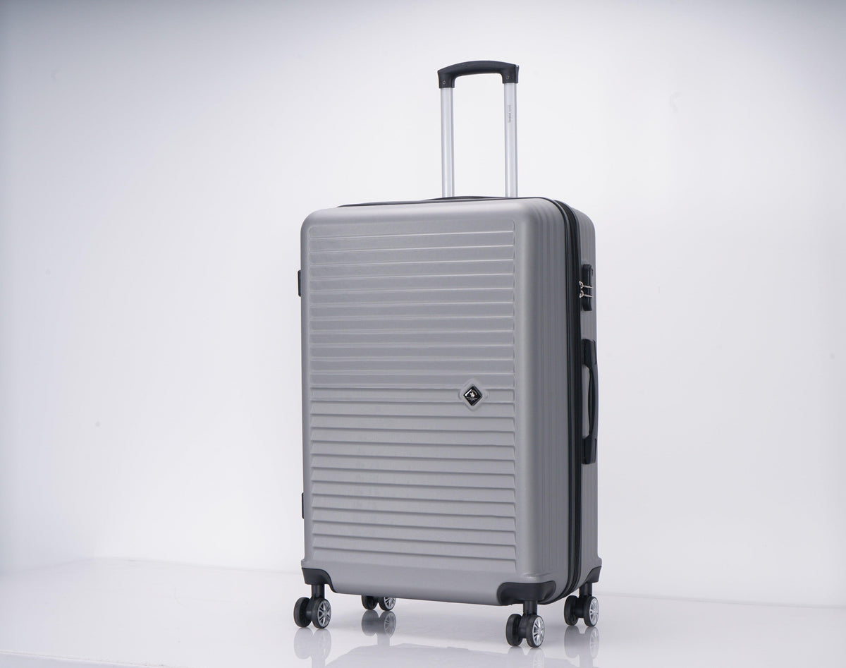 מזוודה קשיחה בינונית 24" דגם 1901 בצבע כסף - MASHBIR//365