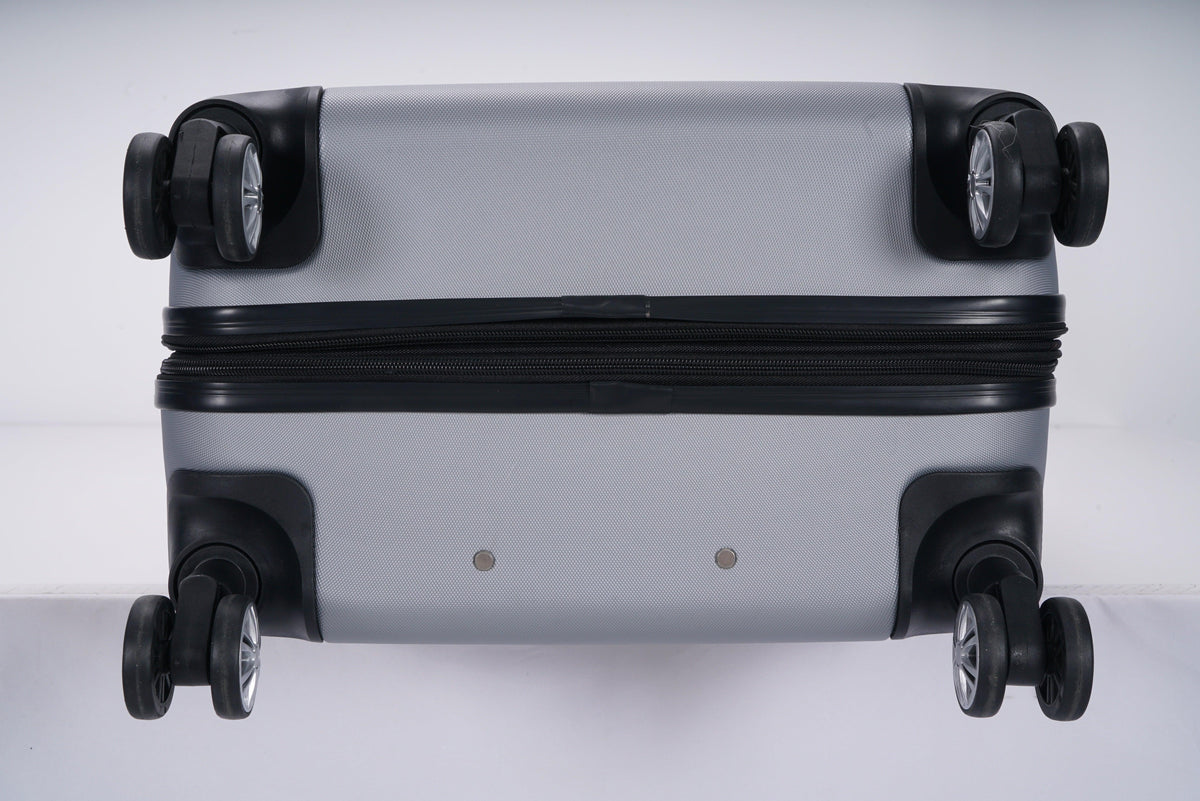 מזוודה קשיחה בינונית 24" דגם 1901 בצבע כסף - MASHBIR//365