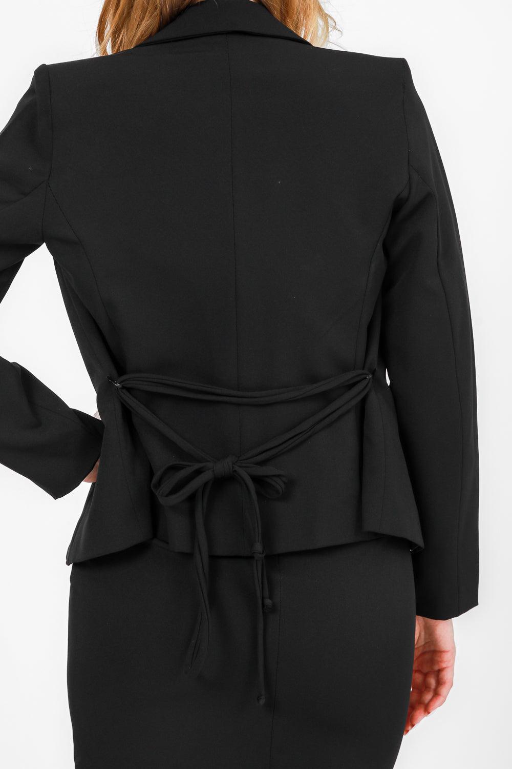 ג'קט מחוייט עם קשירה אחורית  | קנת קול