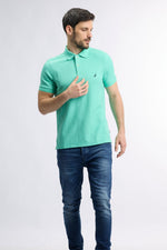 חולצת פולו SLIM FIT צבע מנטה לגברים | נאוטיקה