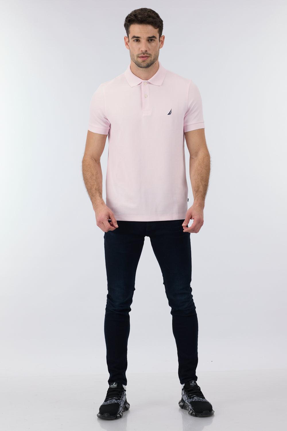חולצת פולו SLIM FIT ורודה לגברים | נאוטיקה
