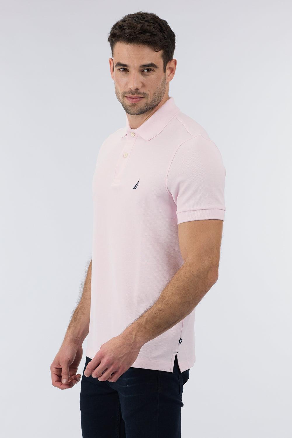 חולצת פולו SLIM FIT ורודה לגברים | נאוטיקה