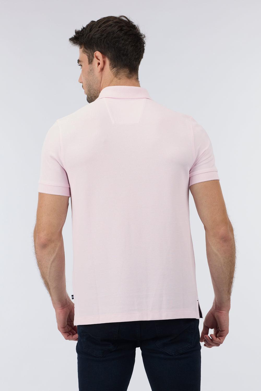 חולצת פולו SLIM FIT ורודה לגברים | נאוטיקה