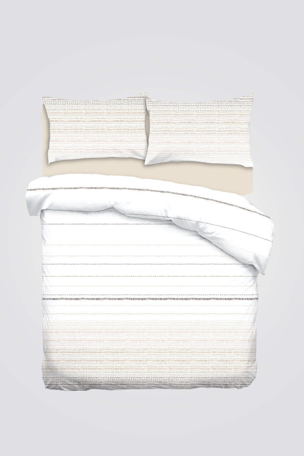 סט מצעים זוגי רחב 180/200 ס"מ כותנה MESHI - MASHBIR//365