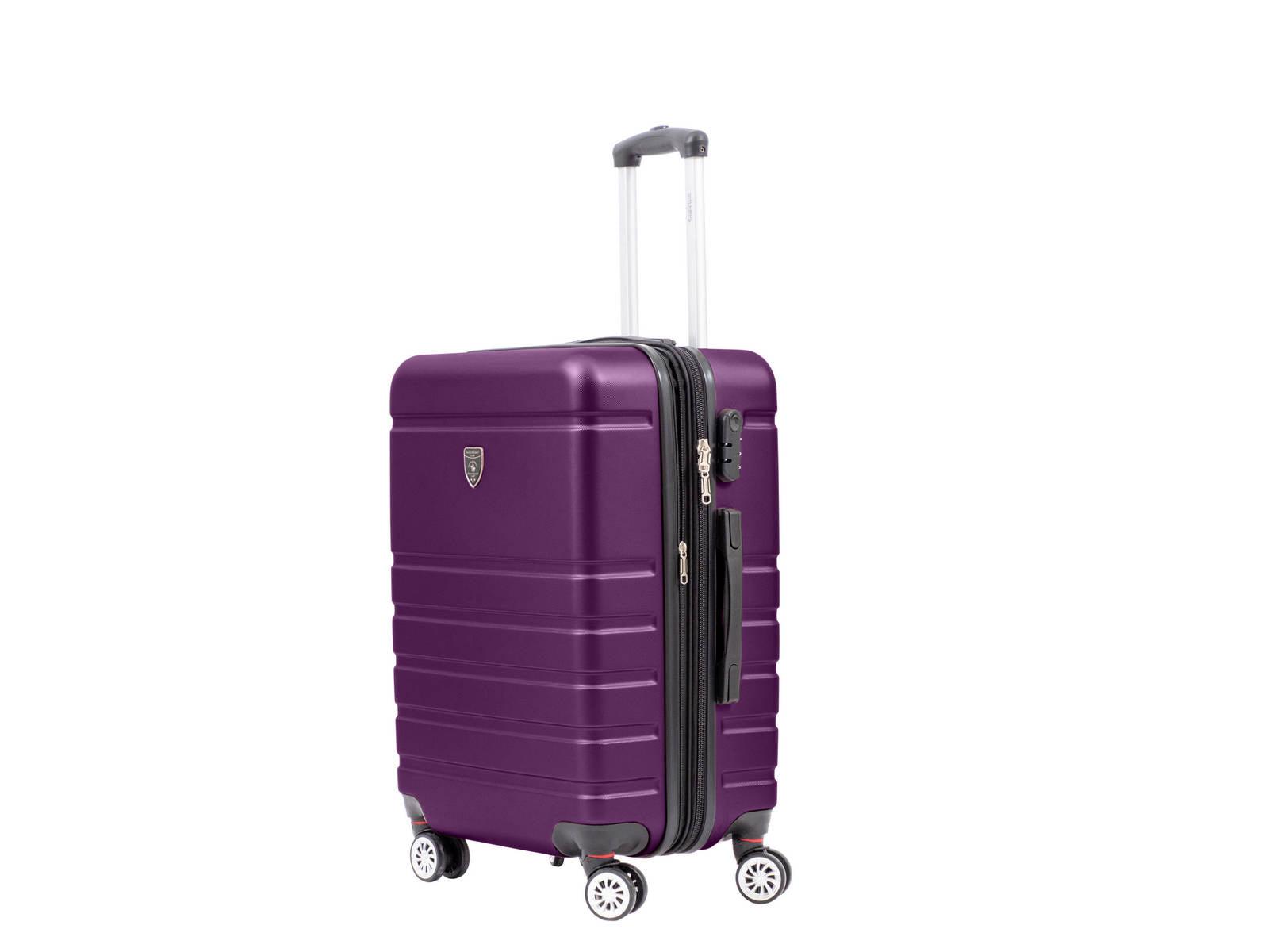 מזוודה קשיחה בינונית 24" דגם 1807 בצבע סגול - MASHBIR//365