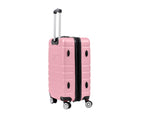 מזוודה קשיחה בינונית 24" דגם 1807 בצבע ורוד - MASHBIR//365
