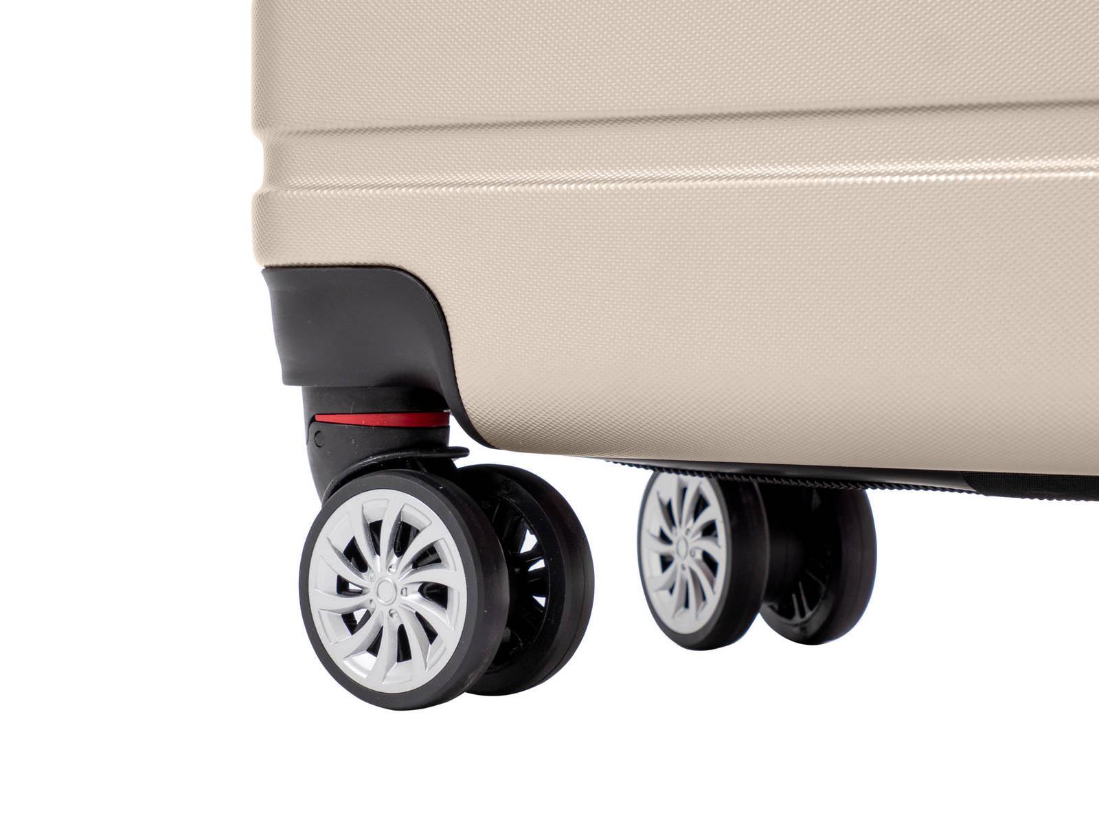 מזוודה טרולי עלייה למטוס 20" דגם 1807 בצבע שמפנייה - MASHBIR//365