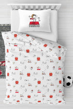 סט מצעים 120/200 מיטה וחצי כותנה דגם PEANUTS - MASHBIR//365