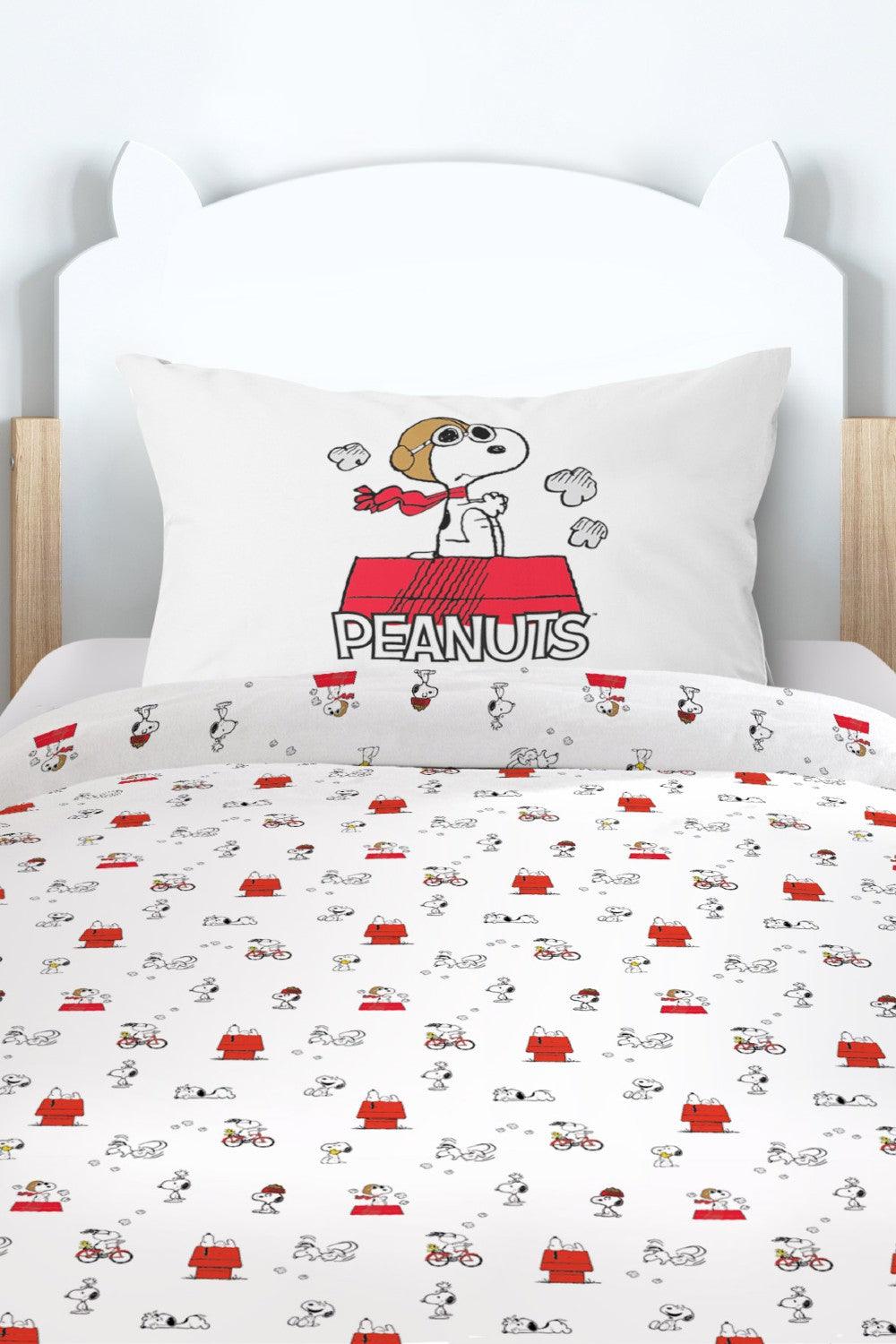 סט מצעים 90/200 יחיד כותנה דגם PEANUTS - MASHBIR//365