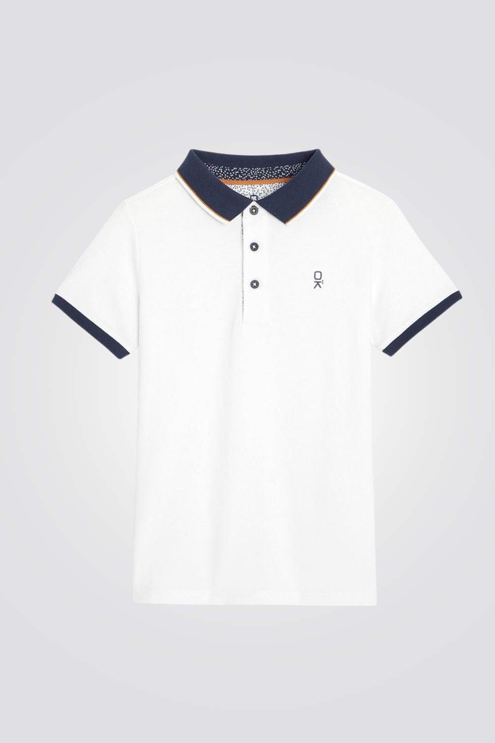 חולצת פולו פיקה לבנה ילדים - MASHBIR//365