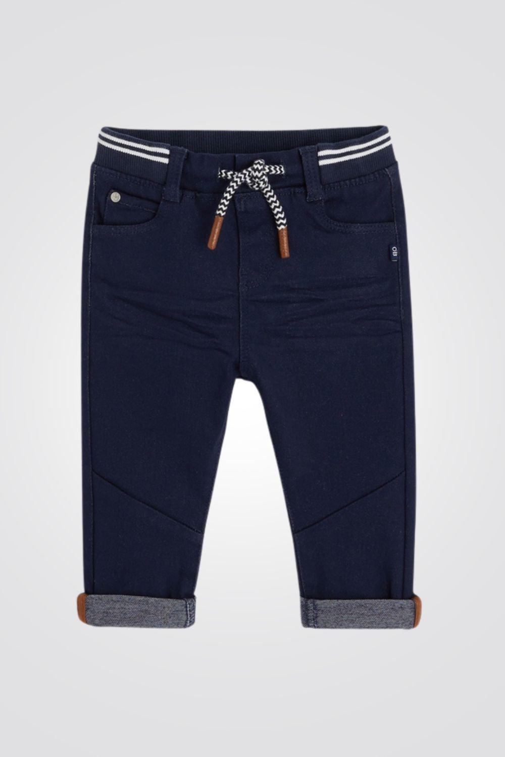 מכנסי ג'ינס מותן אלסטית כחול לתינוקות - MASHBIR//365