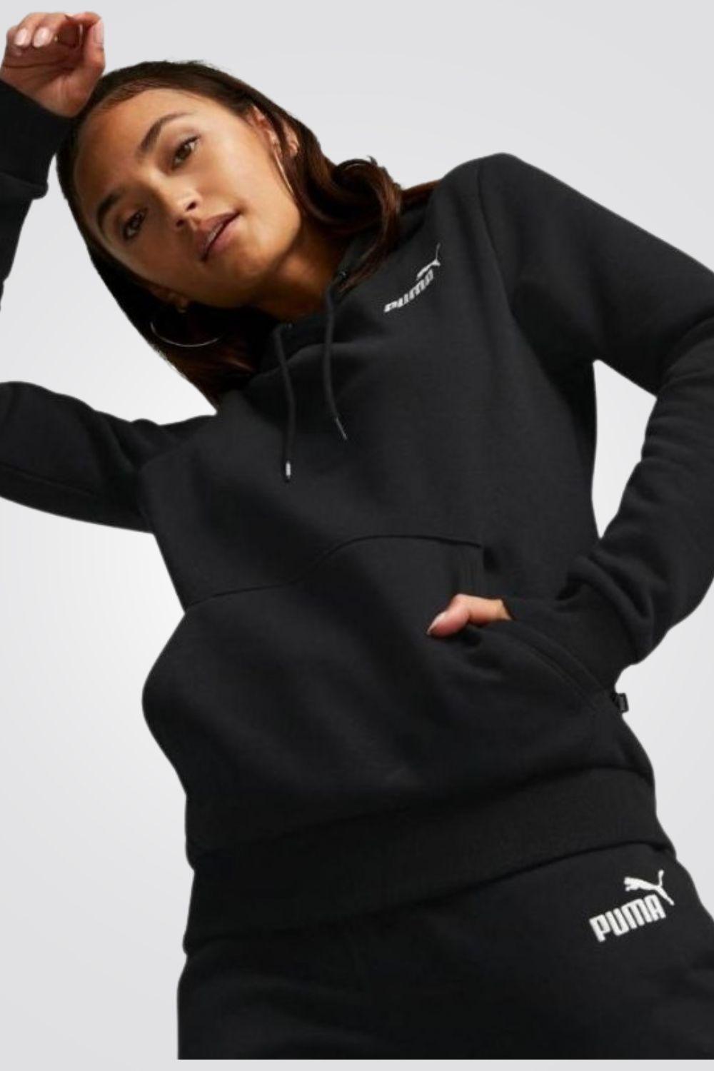 קפוצ'ון ESS Embroidery בצבע שחור - MASHBIR//365