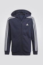 קפוצ'ון ESSENTIALS 3-STRIPES בצבע נייבי - MASHBIR//365