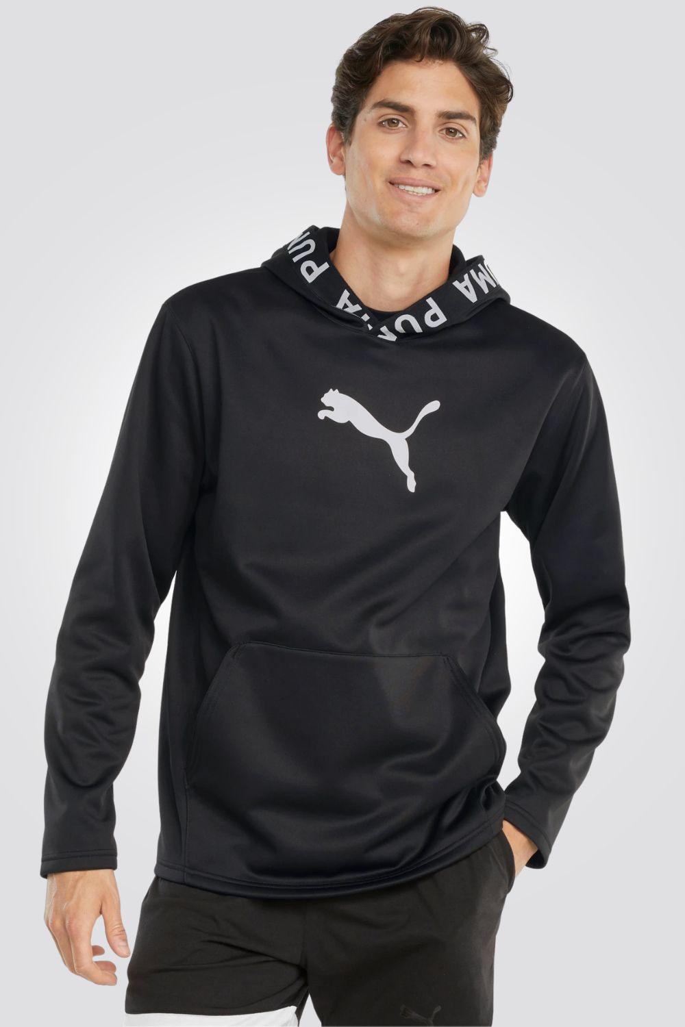 קפוצ'ון PWRFLEECE בצבע שחור - MASHBIR//365