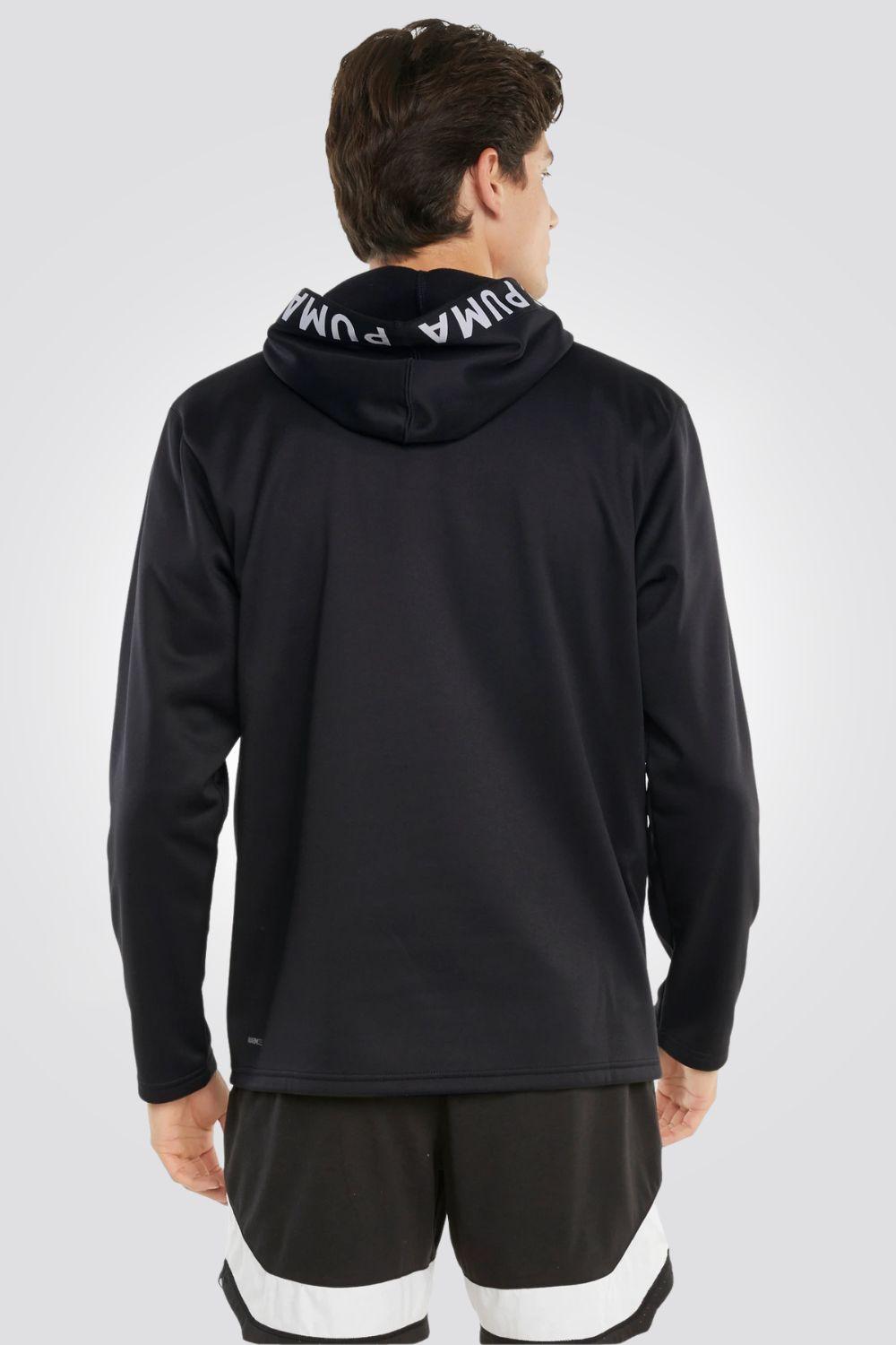 קפוצ'ון PWRFLEECE בצבע שחור - MASHBIR//365