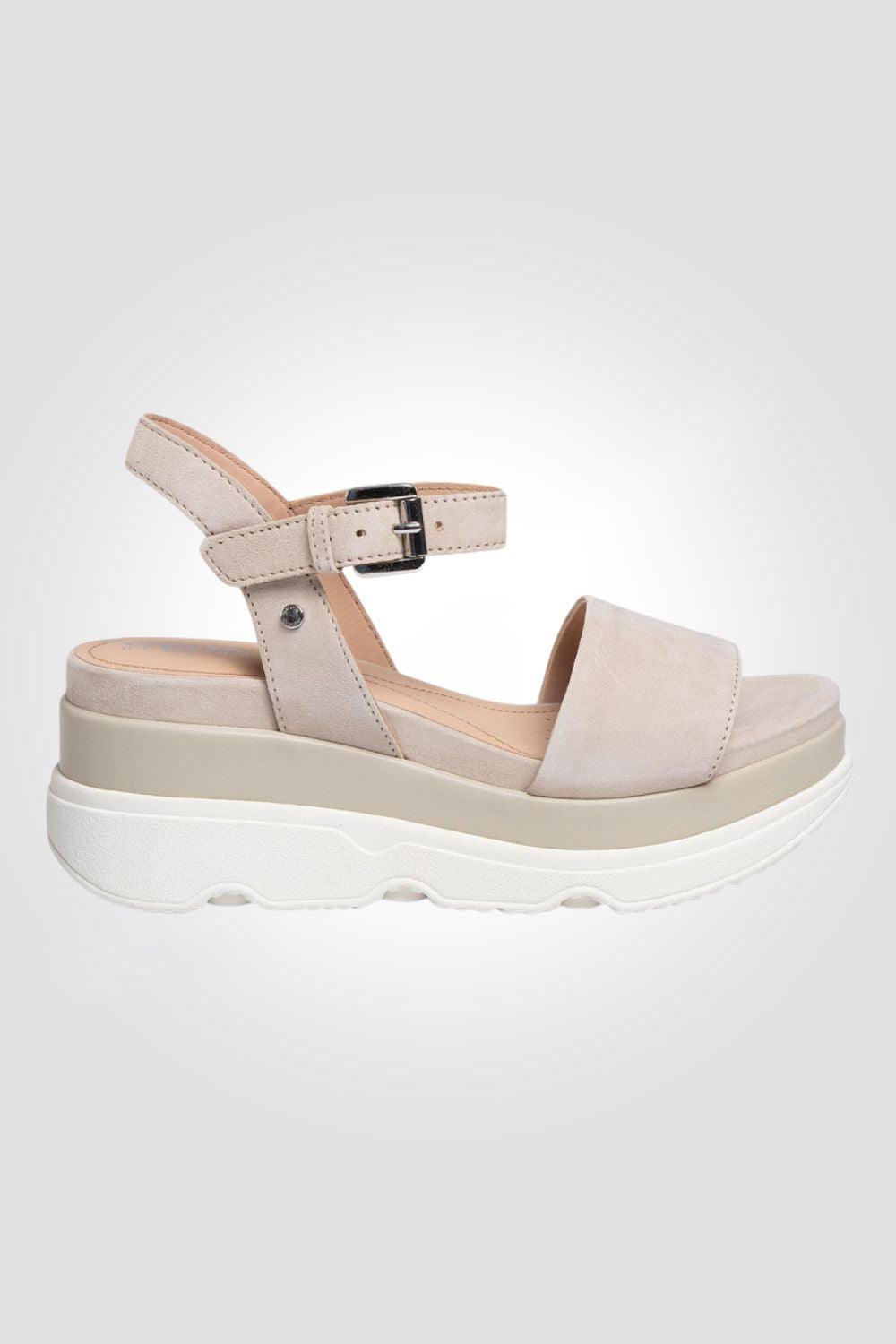 סנדל פלטפורמה לנשים GARDENIA בצבע בז' - MASHBIR//365