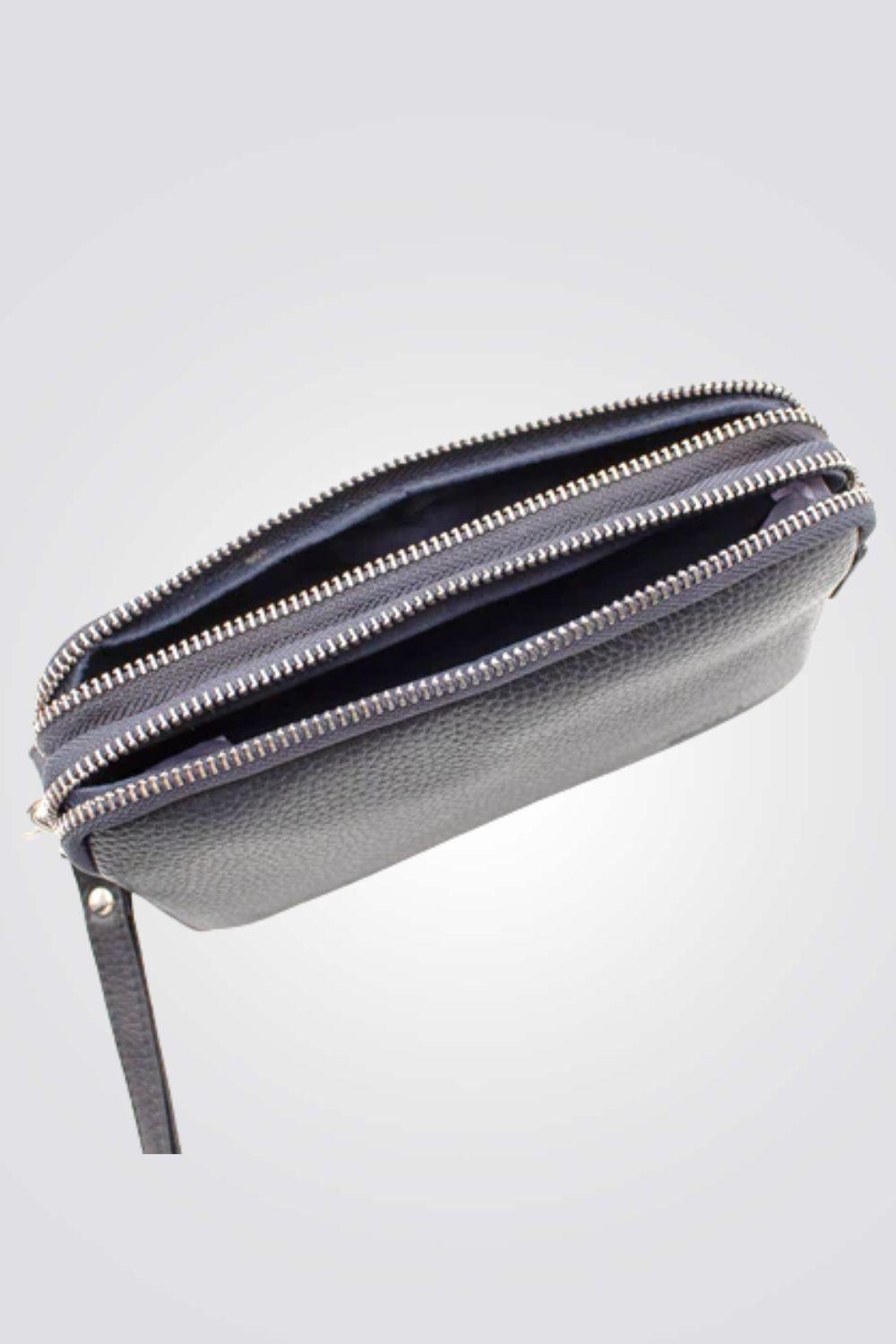 פאוץ' לגבר 2 תאים עור - MASHBIR//365