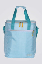 צידנית רכה 16 ליטר בצבע תכלת עם רוכסן כתום - MASHBIR//365