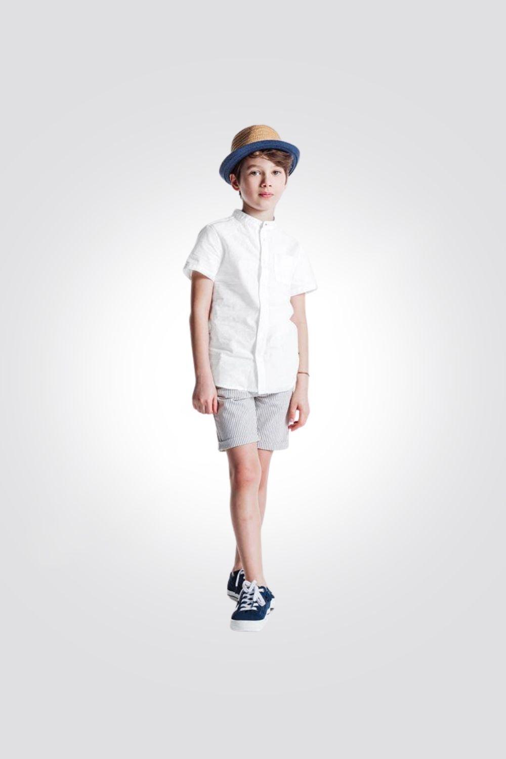 חולצה מכופתרת לבנה לילדים - MASHBIR//365