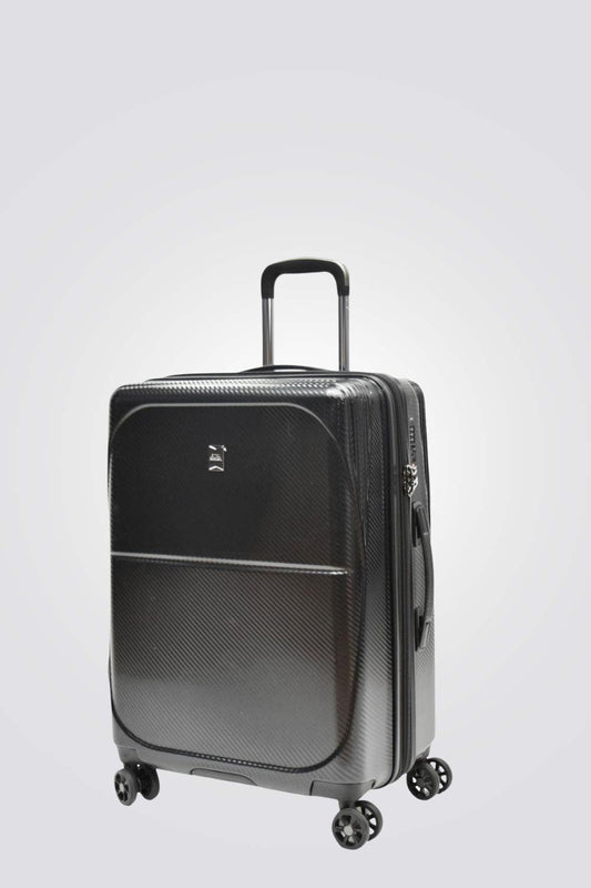 מזוודה טרולי עלייה למטוס 19" DETROIT בצבע שחור - MASHBIR//365