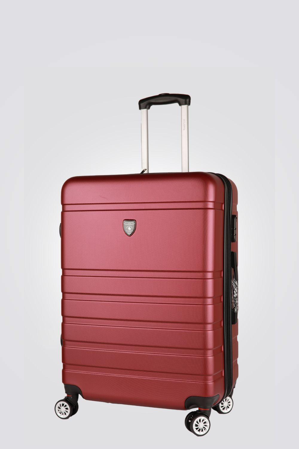 מזוודה קשיחה בינונית 24" דגם 1807 בצבע בורדו - MASHBIR//365