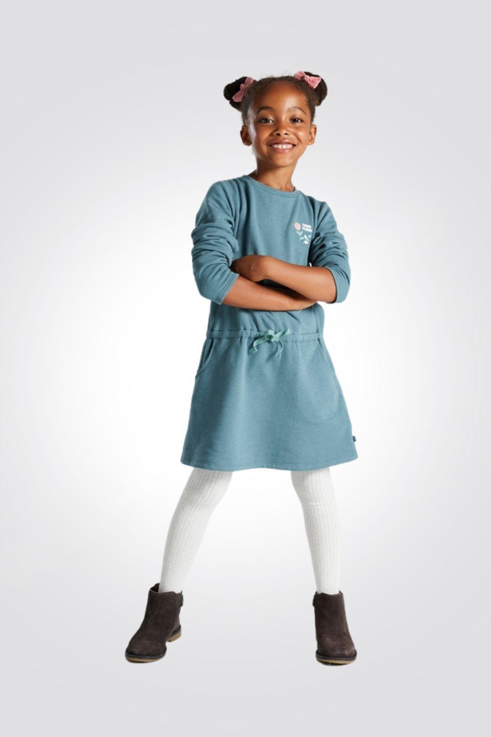 שמלת גריין פאוור בצבע ירוק לילדות - MASHBIR//365