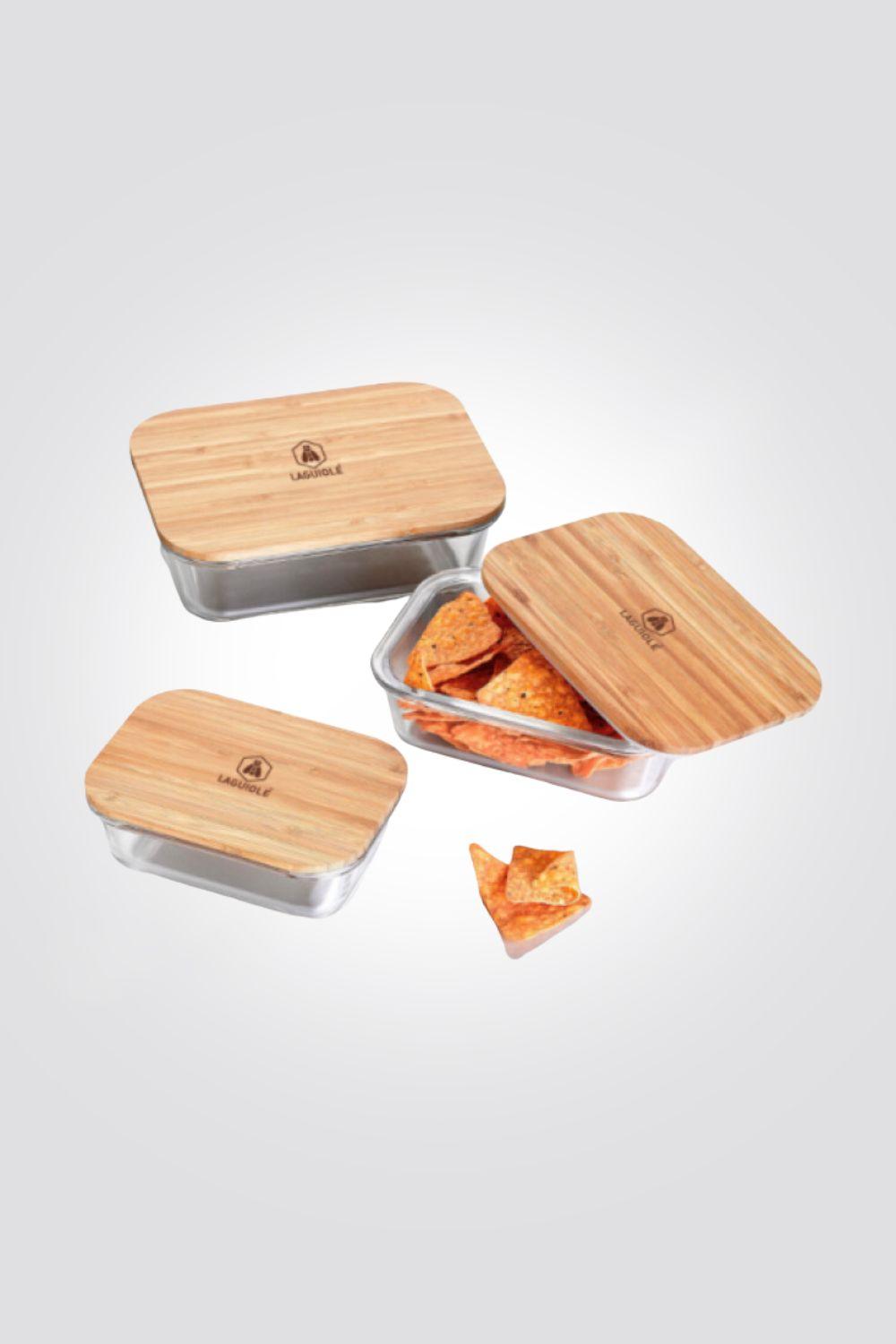 סט 3 קופסאות אחסון מלבניות - MASHBIR//365