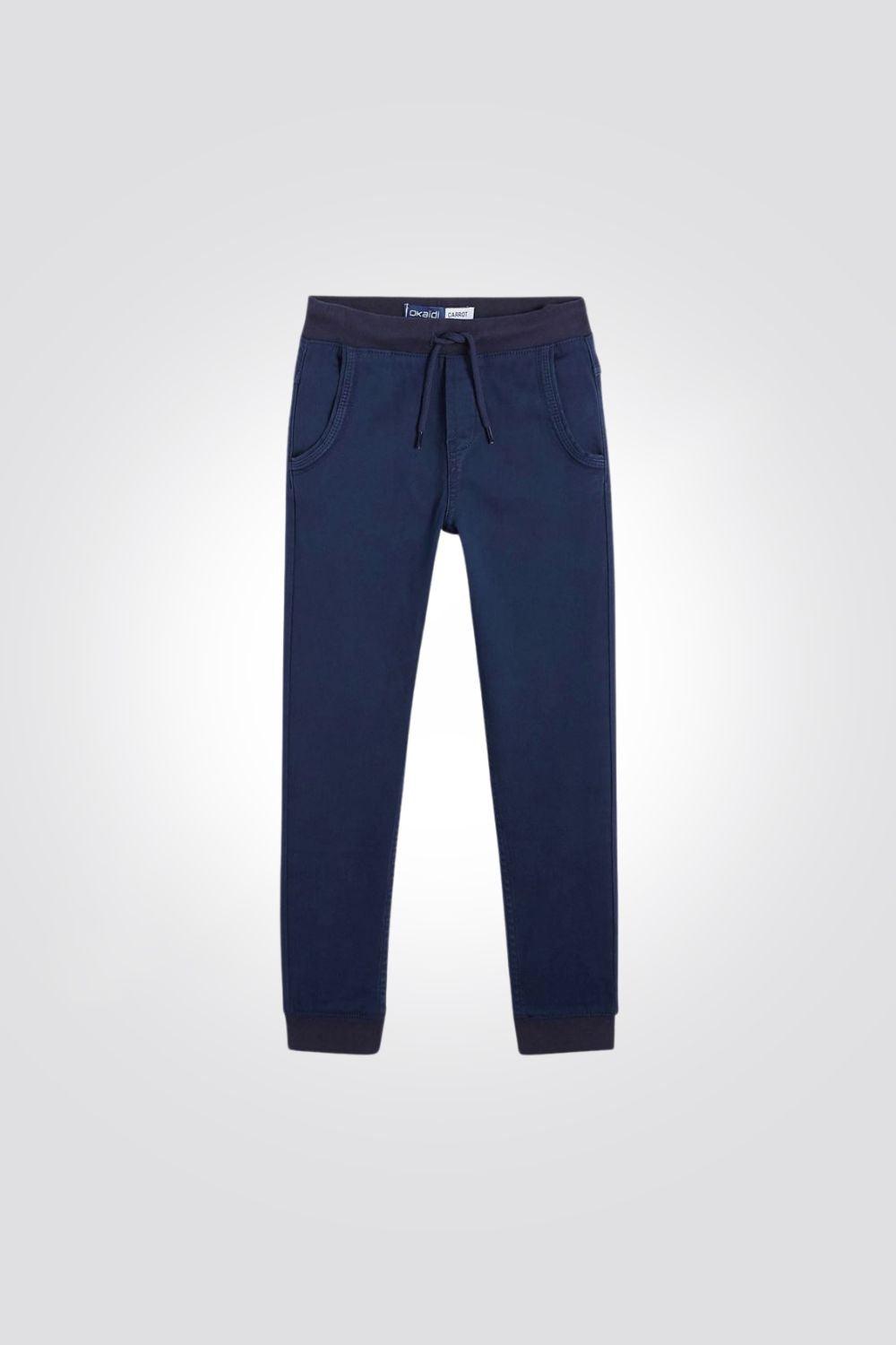 מכנסי טרנינג בדוגמת ג'ינס נייבי לילדים - MASHBIR//365