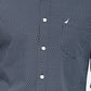חולצה מכופתרת נייבי מודפס TAILORED FIT - MASHBIR//365 - 3