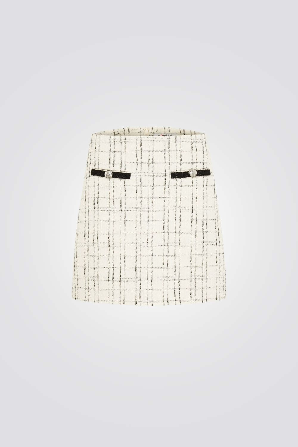 MORGAN - חצאית בצבעים אבן ושחור - MASHBIR//365