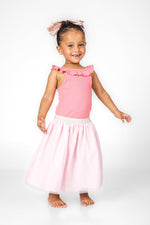 OKAIDI - חצאית בלרינה נוצצת בצבע ורוד לילדות - MASHBIR//365