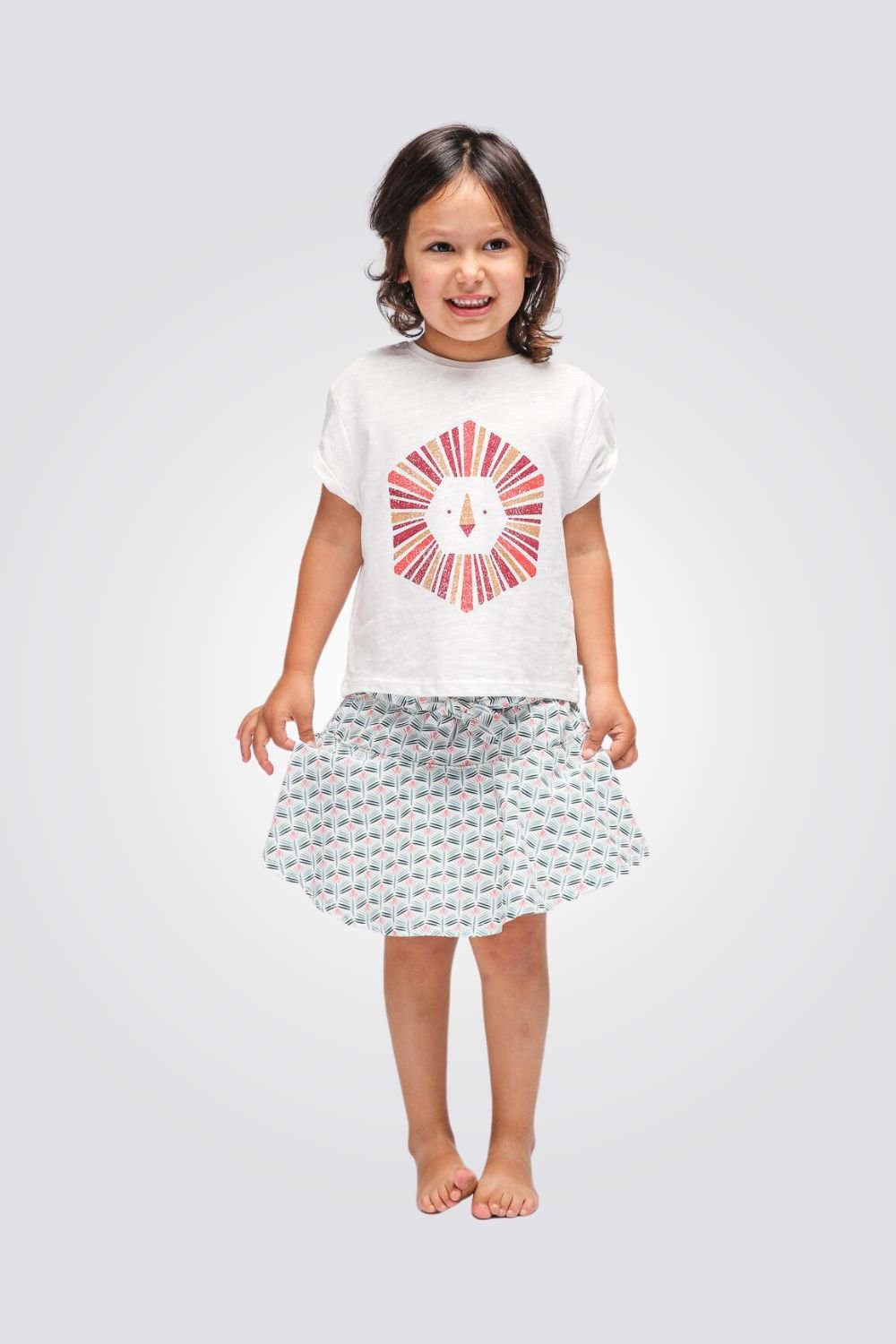 OKAIDI - חצאית פרחונית לילדות - MASHBIR//365