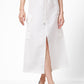 KENNETH COLE - חצאית פשתן בצבע לבן - MASHBIR//365 - 1