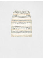 MORGAN - חצאית פסים בצבע שנהב - MASHBIR//365