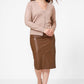 KENNETH COLE - חצאית עיפרון בצבע חום - MASHBIR//365 - 4