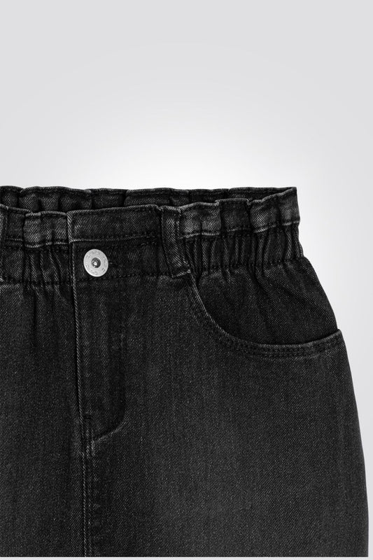 OKAIDI - חצאית ילדות ג'ינס מיני בשחור - MASHBIR//365