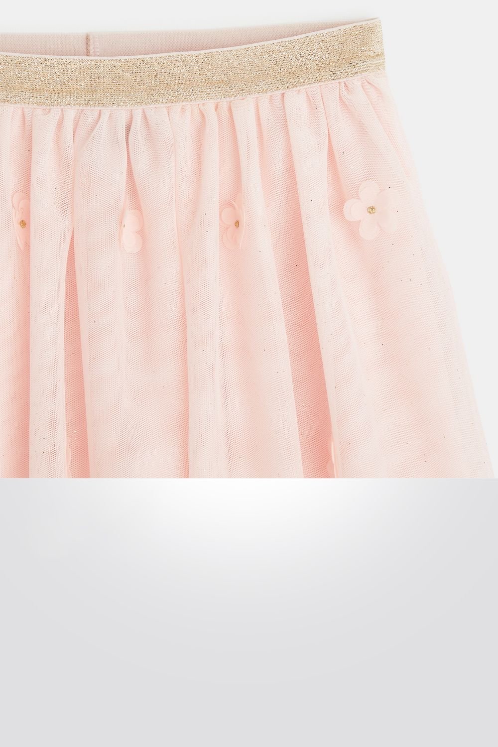 OKAIDI - חצאית ילדות מטול אפרסק וגיזרי פרחים - MASHBIR//365