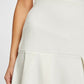 MORGAN - חצאית קצרה עם קפלים בצבע לבן - MASHBIR//365 - 3