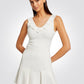 MORGAN - חצאית קצרה עם קפלים בצבע לבן - MASHBIR//365 - 1