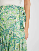 MORGAN - חצאית מעטפת עם הדפס צבעים - MASHBIR//365
