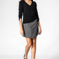 KENNETH COLE - חצאית מיני בצבע אפור - MASHBIR//365 - 2