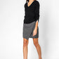 KENNETH COLE - חצאית מיני בצבע אפור - MASHBIR//365