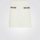 MORGAN - חצאית מיני בצבע לבן - MASHBIR//365 - 2