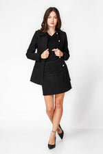 KENNETH COLE - חצאית מיני בצבע שחור - MASHBIR//365