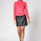 KENNETH COLE - חצאית מיני דמוי עור שחורה - MASHBIR//365
