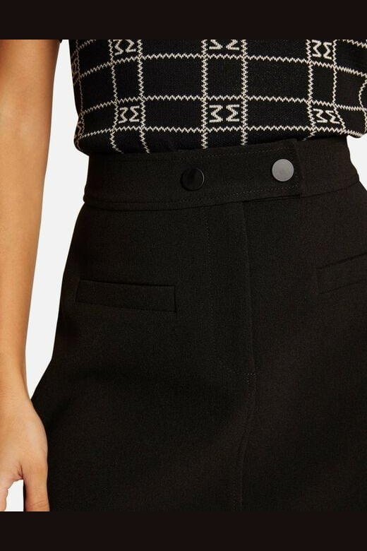 MORGAN - חצאית מיני גזרה גבוהה בצבע שחור - MASHBIR//365