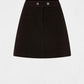MORGAN - חצאית מיני גזרה גבוהה בצבע שחור - MASHBIR//365 - 5