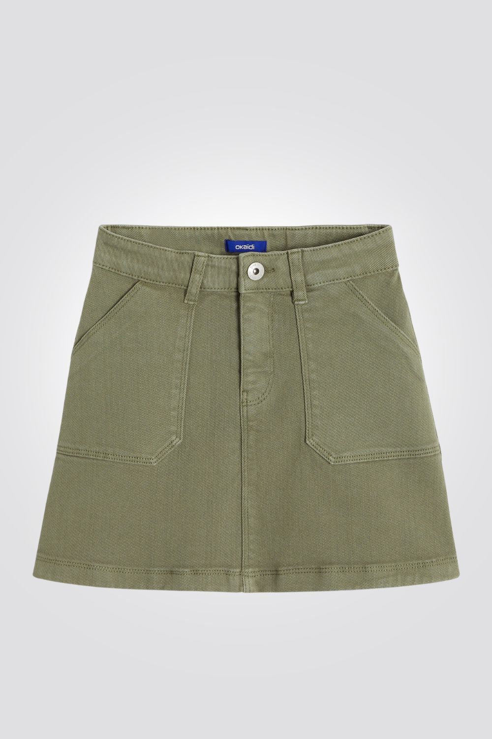 OKAIDI - חצאית מיני ילדות בצבע חאקי - MASHBIR//365