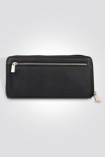 KENNETH COLE - ארנק בצבע שחור עם לוגו מוזהב - MASHBIR//365