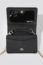 NINE WEST - ארנק עם שרשרת בצבע שחור - MASHBIR//365